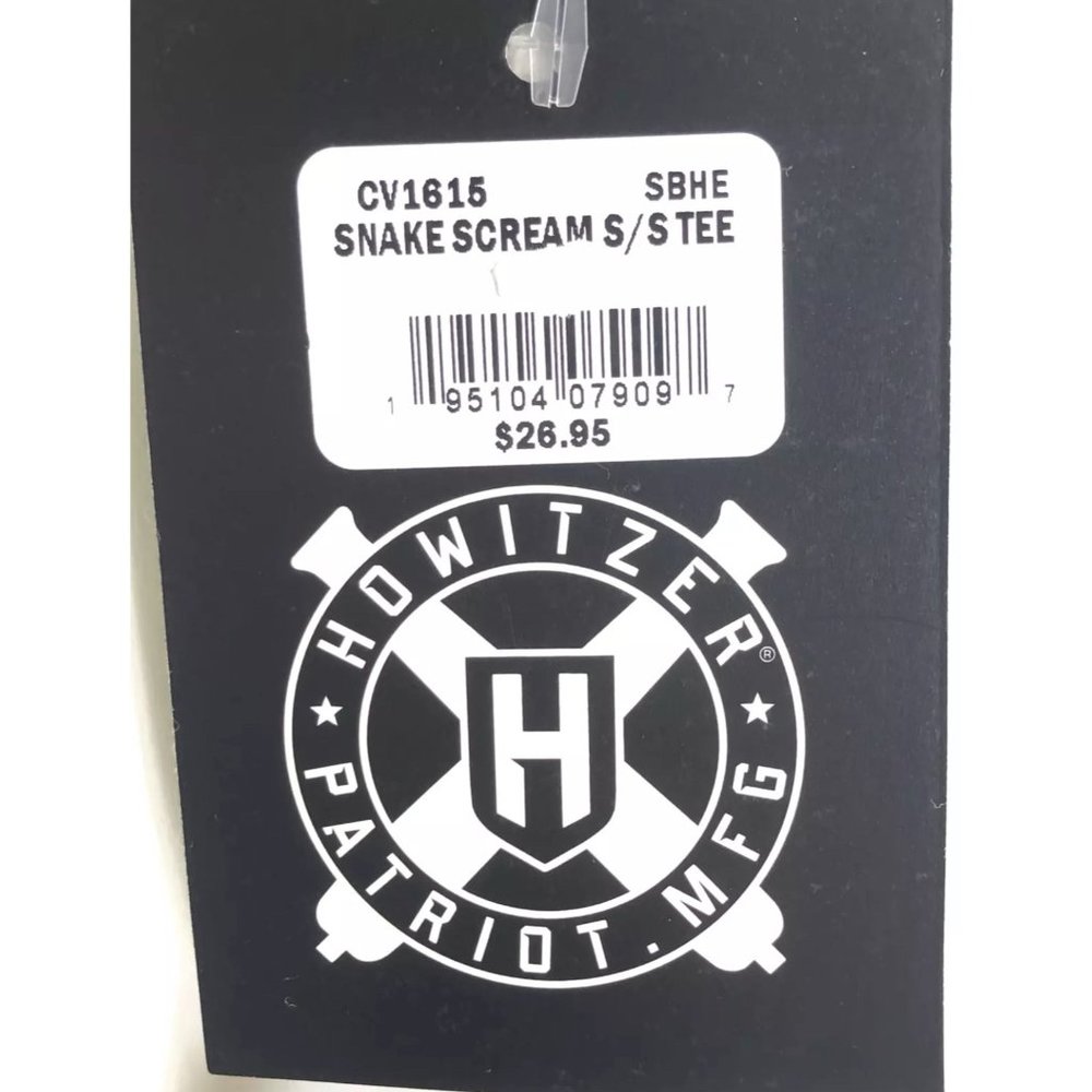Howitzer Style Men's T-Shirt SNAKE SCREAM Gray Mil - Picture 9 of 10